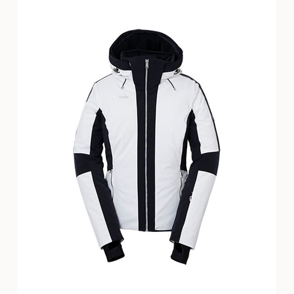 white fur ski jacket