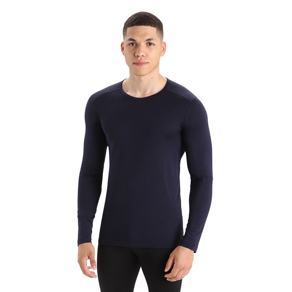 Icebreaker Mens Oasis Crewe Midnight – Snowbound