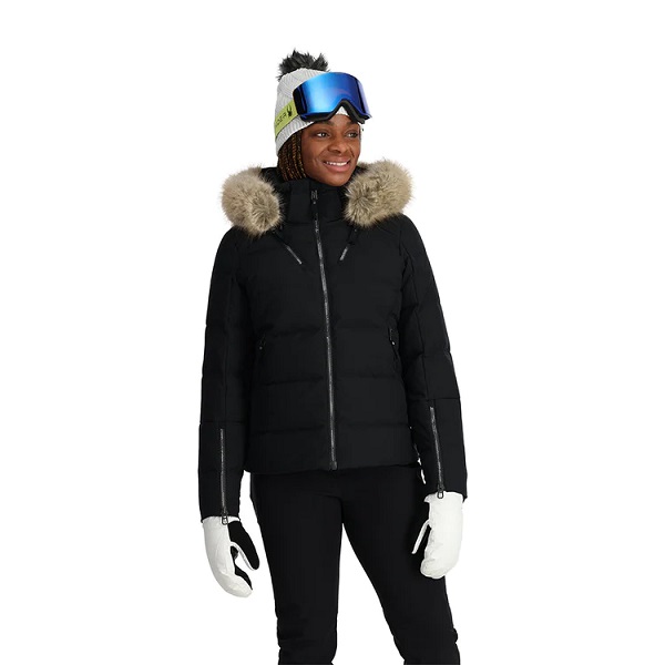 Spyder Falline Down Black Jacket Snowbound