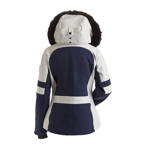 Nils Gstaad Navy Faux Fur Jacket Snowbound